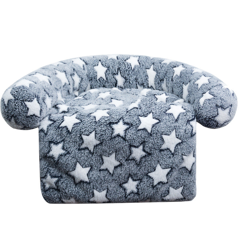 SnuggleSofa Plush Pet Bed