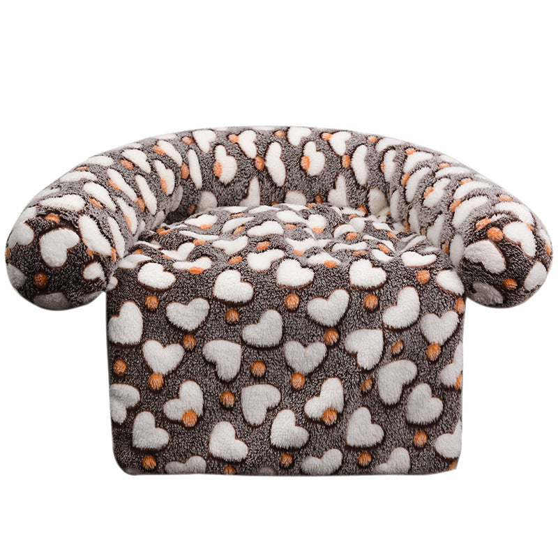 SnuggleSofa Plush Pet Bed