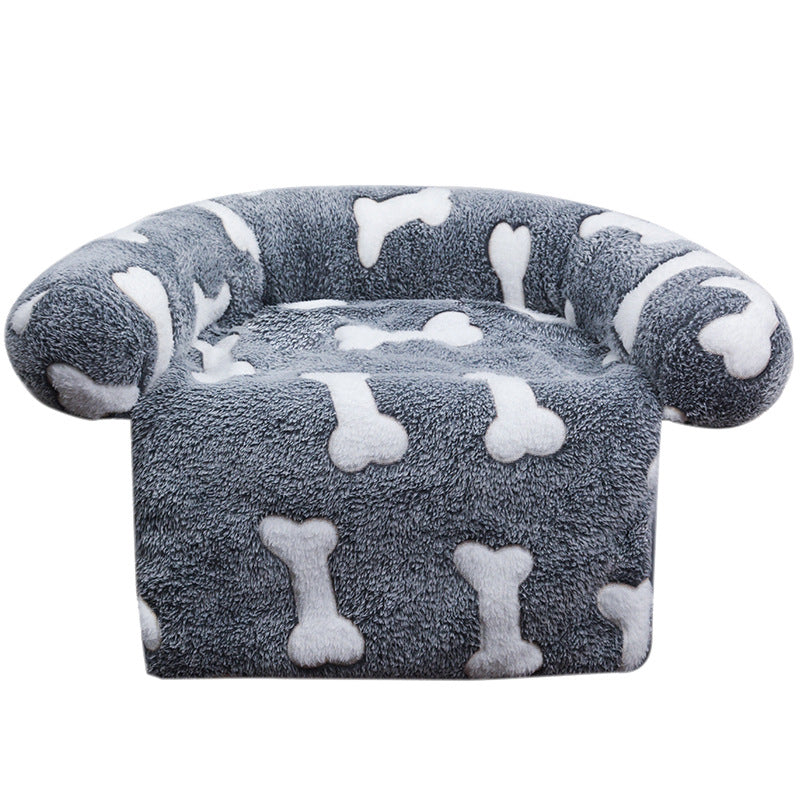 SnuggleSofa Plush Pet Bed