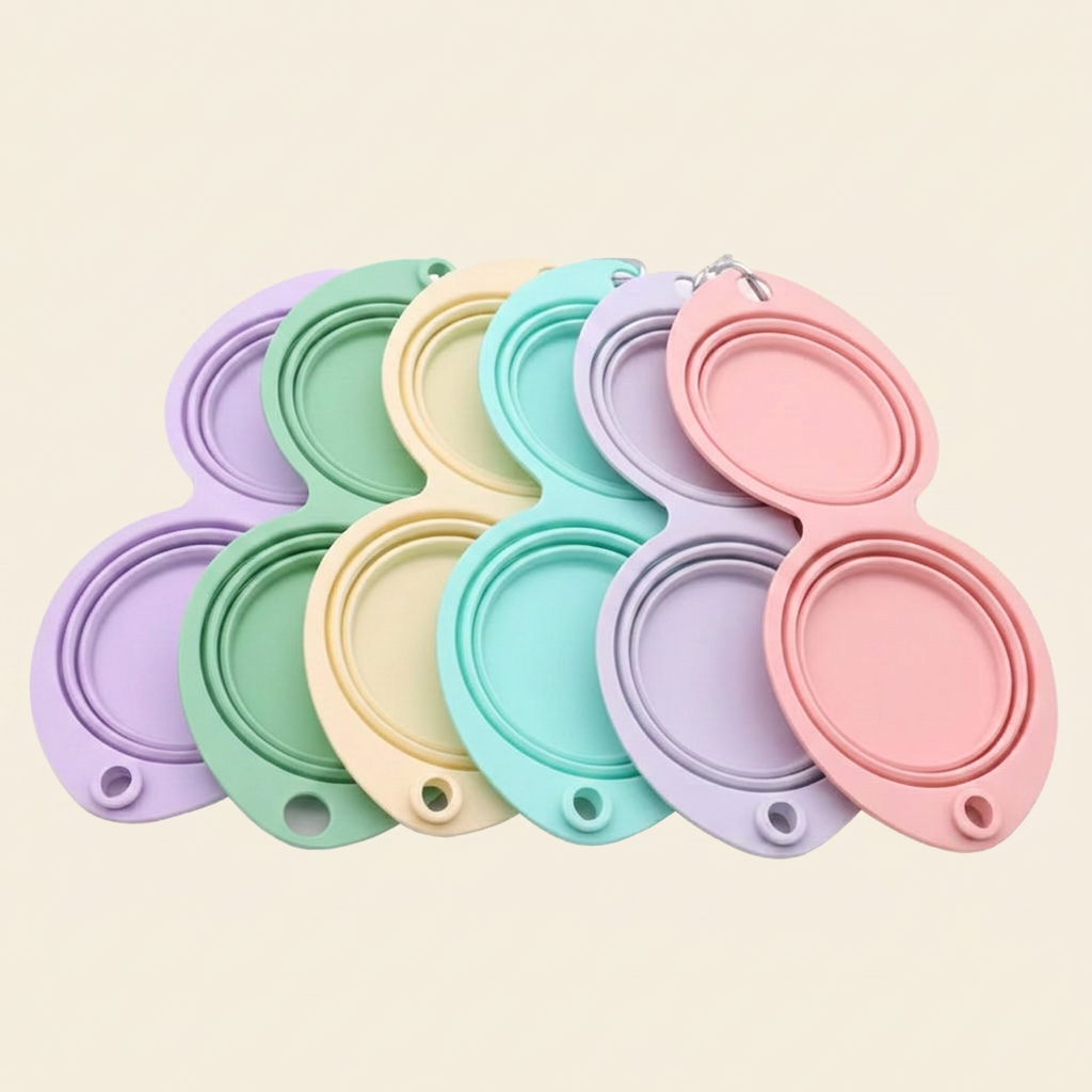 FoldAway Double Travel Bowl