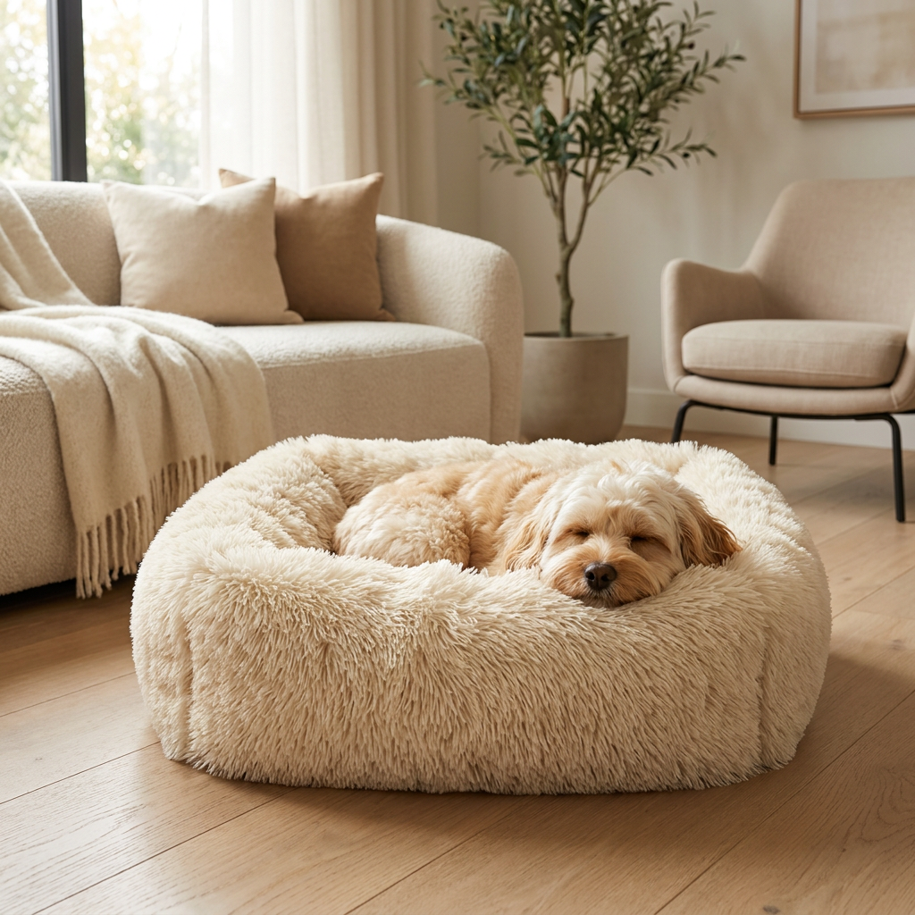SnuggleNest Plush Bed