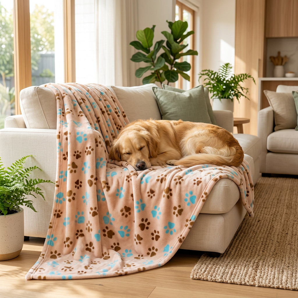 PawPrint Fleece Blanket